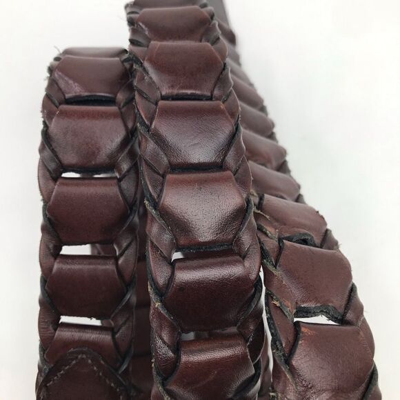 Argentinian Full Grain Cowhide Leather Loop Chain Belt - Picture 5 of 13